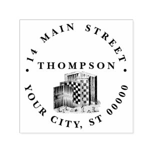 Carimbo Auto Entintado Desenho de jogos e Conselhos de jogos da Vintage