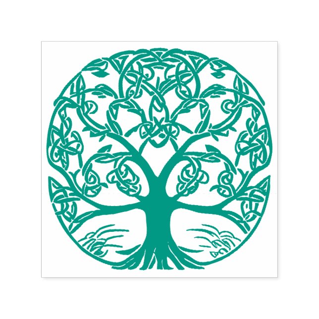 Carimbo Auto Entintado Design Celtic Knot Tree of Life (Design)