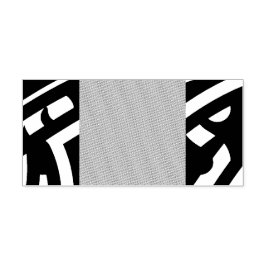 Carimbo Auto Entintado Design decorativa com vermelho vívido e alfinete