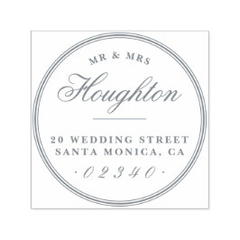 Carimbo Auto Entintado Design seu próprio endereço de devolução personali