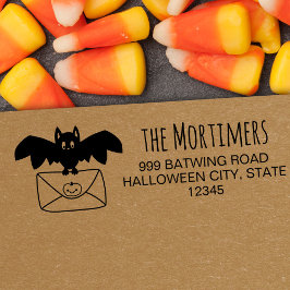 Carimbo Auto Entintado Dia das Bruxas de Entrega da Família Mail