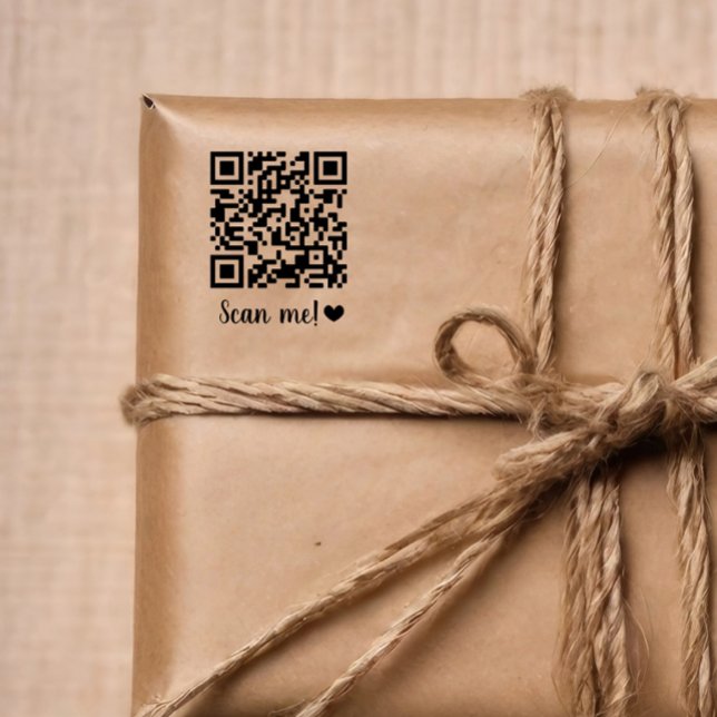 Carimbo Auto Entintado Digitalize-me! Ame seu código QR (Criador carregado)