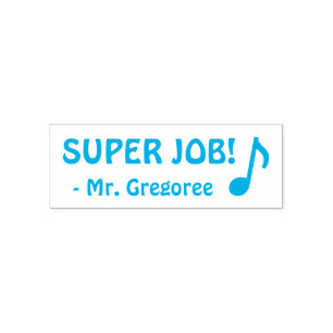 Carimbo Auto Entintado Diversão "SUPER JOB"! Marcação do selo de borra