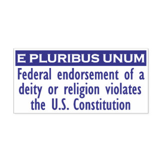 Carimbo Auto Entintado E PLURIBUS UNUM Stamp - Purple/XL