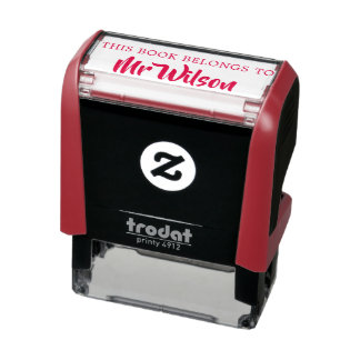 Carimbo Auto Entintado Editável Este Livro Pertence Ao Script De Marcador