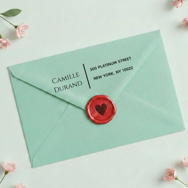 Carimbo Auto Entintado Elegant Modern Script Return Address  (Criador carregado)