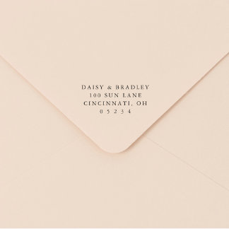 Carimbo Auto Entintado Elegant Simple Custom Wedding Return Address
