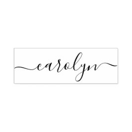 Carimbo Auto Entintado Elegante e Moderno Minimalista Preto Feminino