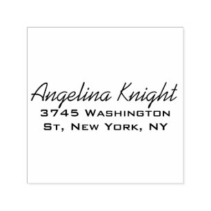 Carimbo Auto Entintado Elegante Estilo Tendência Escrita Única