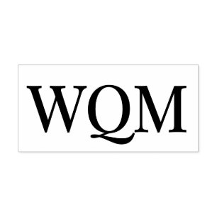 Carimbo Auto Entintado Elegante Simples 3 Monograma Inicial #92