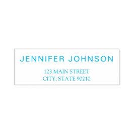 Carimbo Auto Entintado Endereço Comercial Moderno Simples