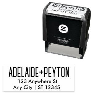 Carimbo Auto Entintado Endereço de Casamento de Script