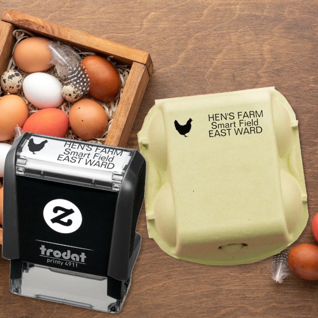Carimbo Auto Entintado Endereço de criadores de frango (Criador carregado)