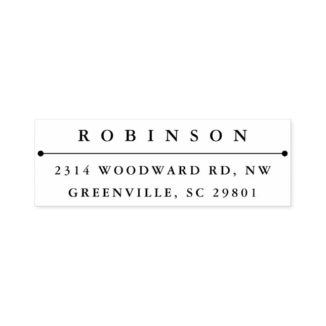 Carimbo Auto Entintado Endereço de devolução clássico (Design)