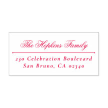 Endereço de Devolução Clássico do Nome da Família 