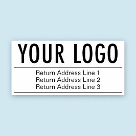 Carimbo Auto Entintado Endereço de Devolução com Logotipo Grande Personal