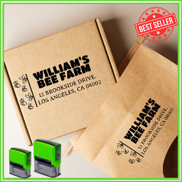 Carimbo Auto Entintado Endereço de devolução comercial exclusivo da famíl