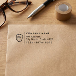 Carimbo Auto Entintado Endereço de Devolução Comercial | Logotipo Profiss