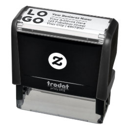 Carimbo Auto Entintado Endereço de devolução da empresa de logotipo comer