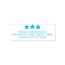 Carimbo Auto Entintado Endereço de devolução da família Coastfish Starfis