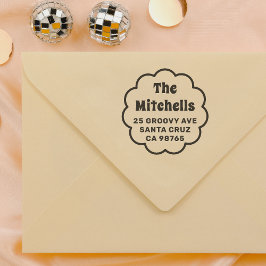 Carimbo Auto Entintado Endereço de devolução da família de quadros de tes