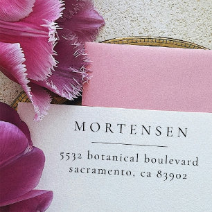 Carimbo Auto Entintado Endereço de devolução da família de tipografia min