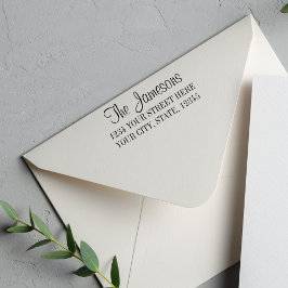 Carimbo Auto Entintado Endereço de devolução da família ou do representan