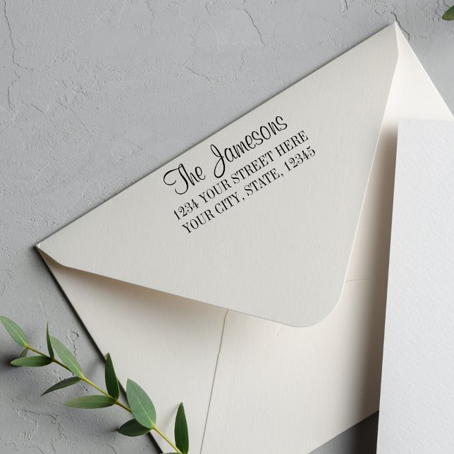 Carimbo Auto Entintado Endereço de devolução da família ou do representan (Criador carregado)