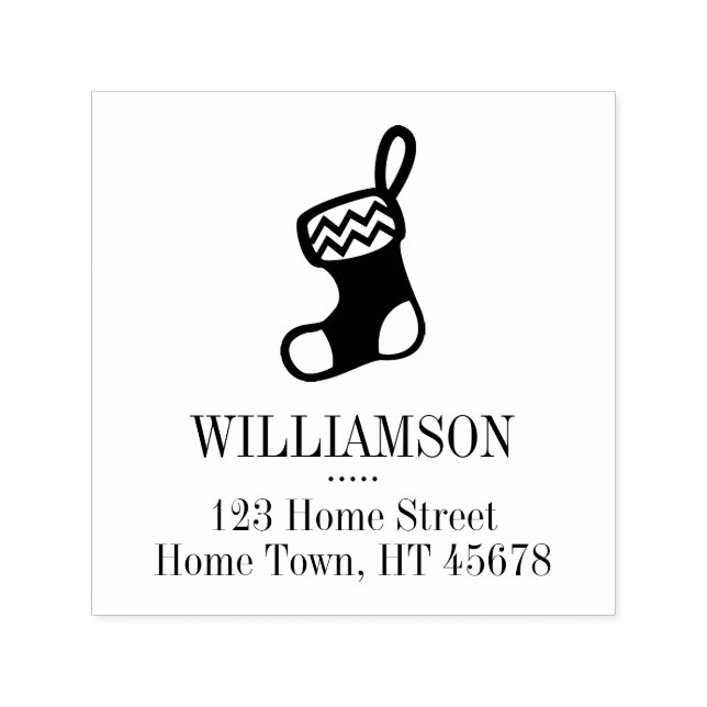 Carimbo Auto Entintado Endereço de Devolução da Praça de Feriado (Design)