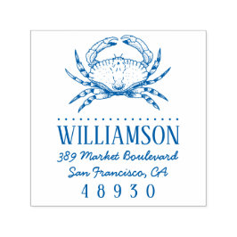 Carimbo Auto Entintado Endereço de devolução da tipografia náutica do car