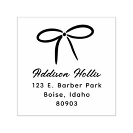 Carimbo Auto Entintado Endereço de devolução de Arco simples