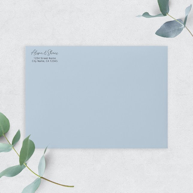 Carimbo Auto Entintado Endereço de Devolução de Casamento de Script Român (Criador carregado)