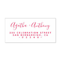 Endereço de Devolução de Casamento Mínimo Escrito 