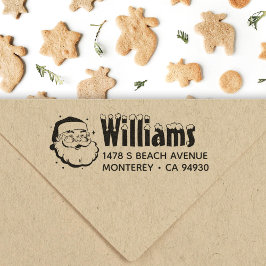 Carimbo Auto Entintado Endereço de Devolução de Claus de Sant Claus para