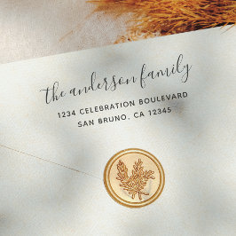 Carimbo Auto Entintado Endereço de devolução de feriado do nome da famíli