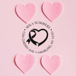 Carimbo Auto Entintado Endereço de Devolução de Friso de Consciência do C