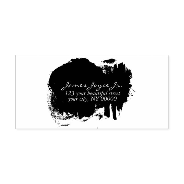 Carimbo Auto Entintado Endereço de devolução de Na moda moderno do ponto  (Design)