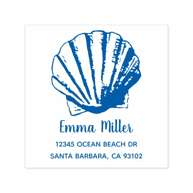 Carimbo Auto Entintado Endereço de Devolução de Nome Personalizado do Cla (Design)