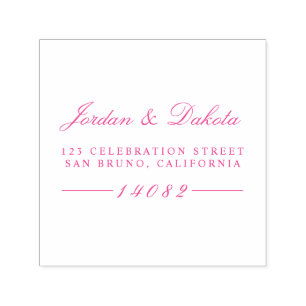 Carimbo Auto Entintado Endereço de Devolução de Nomes Personalizados de S