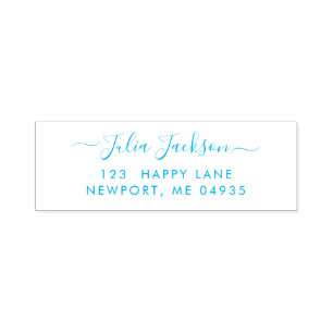 Carimbo Auto Entintado Endereço de Devolução de Script DIY do PixDezines