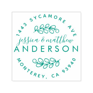 Carimbo Auto Entintado Endereço de Devolução de Script Russo Sweet do Cas