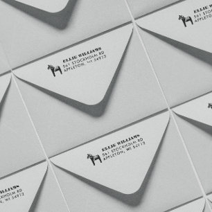 Carimbo Auto Entintado Endereço de Devolução do Cavalo Dala