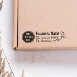 Carimbo Auto Entintado Endereço de devolução do logotipo profissional per