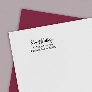 Carimbo Auto Entintado Endereço de Devolução do Nome Comercial do Script