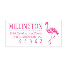 Endereço de devolução do nome da família Flamingo