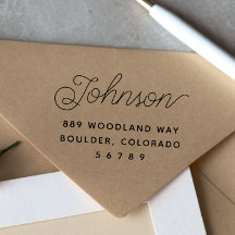 Endereço de devolução do nome da família moderna s