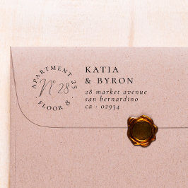 Carimbo Auto Entintado Endereço de Devolução do Número do Apartamento