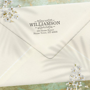 Carimbo Auto Entintado Endereço de devolução do pedido tradicional