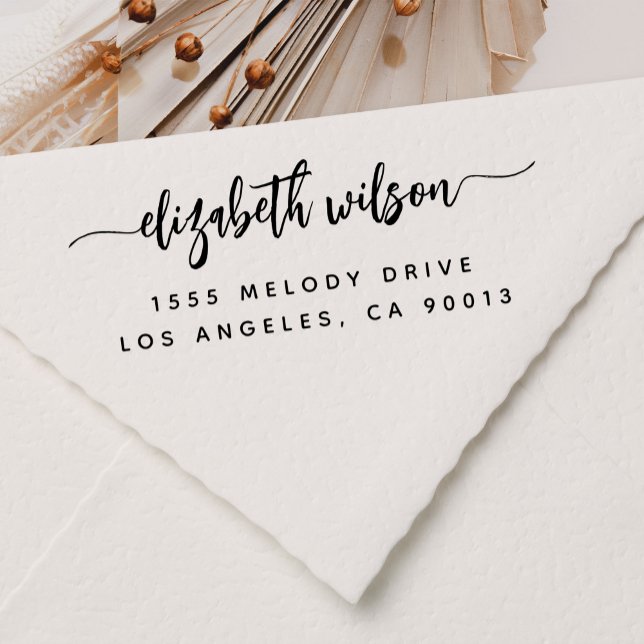 Carimbo Auto Entintado Endereço de Devolução Elegante Profissional ou Pes (personal self inking stamp)