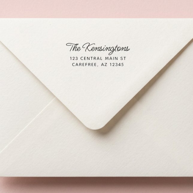 Carimbo Auto Entintado Endereço de Devolução em Rótulo Moderno (Criador carregado)